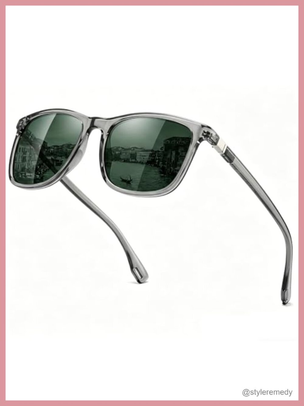 Polarized Square Sunglasses with UV400 Protection HD Lens for Driving Fishing - Picture 1 of 6